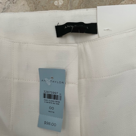 Ann Taylor Ankle High Rise Petite Pants in Cream - Picture 7 of 8
